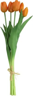Countryfield kunstboeket tulp 41cm oranje