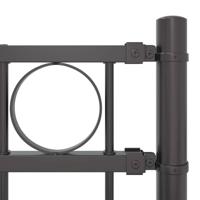 VidaXL Hecelement grijs 170 x 150 cm staal - thumbnail