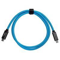 Kondor Blue Thunderbolt 4 USB 4.0 Type C kabel Blazing 40G Speeds 5A 100W recht 3Ft - thumbnail
