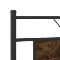 Bedframe zonder matras metaal gerookt eikenkleurig 180x200 cm - thumbnail