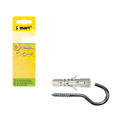 pgb-Europe SMART | plug + schroefhaak Ø 8x40 NZN | 5 st SM0PSHN0108080040H