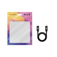 NANOCABLE 10.01.5001 - USB 4 Gen 3x2 40Gbps 5A/240W, USB-C naar USB-C, compatibel met Thunderbolt 3 en Thunderbolt 4, tot 8K bij 60Hz, zwart, 1 meter - thumbnail