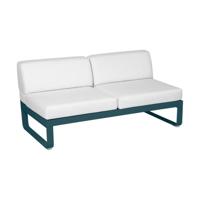 Fermob Bellevie 2-zitsmodule loungebank Acapulco Blue - Off-White - thumbnail