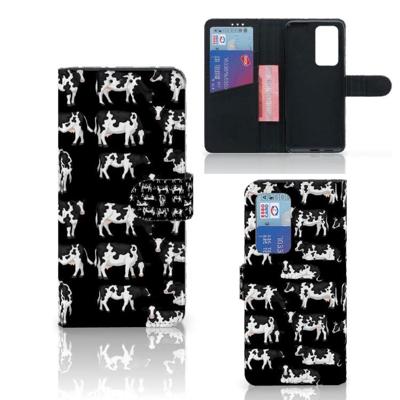 Huawei P40 Pro | Telefoonhoesje | Met pasjeshouder | Koetjes Huawei P40 Pro | Telefoonhoesje | Met pasjeshouder | Koetjes