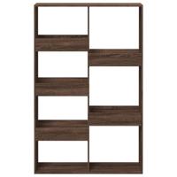 Kamerscherm 100x33x155,5 cm bewerkt hout bruin eikenkleurig - thumbnail