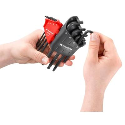 Facom set van 8 lange torx inbussleutels met kogelkop - 89S.JP8A