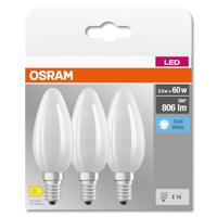 OSRAM HOMELIGHTING 4058075592575 LED-lamp Energielabel D (A - G) E14 Kaars 5.5 W = 60 W Koudwit (Ø x l) 35 mm x 100 mm 3 stuk(s) - thumbnail