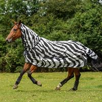 Bucas Buzz-Off Zebra vliegendeken zwart/wit maat:185 - thumbnail