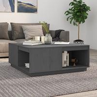 Salontafel 100x101x40,5 cm massief grenenhout grijs - thumbnail
