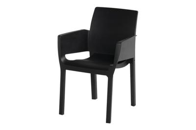 Hartman stapelstoel Evelyn - zwart - 84x60x55 cm