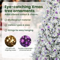 VidaXL Kunstmatige inklapbare kerstboom wit 240 cm pe en pvc - thumbnail