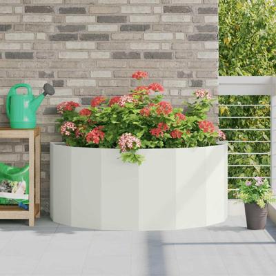Plantenbak Wit 120 x 60 x 50 cm Staal