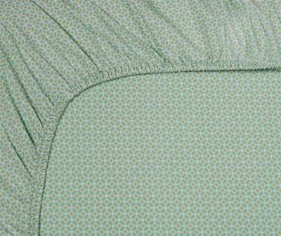 Pip Studio Cross Stitch Licht groen hoeslaken