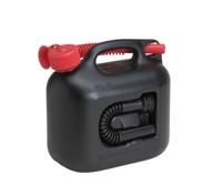 Hunersdorff Brandstofjerrycan | inhoud 5 l | zwart 2 schenktuit | L265xB147xH247mm | 1 stuk - 800300 800300 - thumbnail