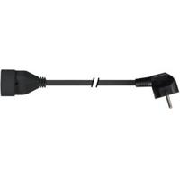 Verlengkabel 1.5 m 90 graden stekker zwart Velleman - Velleman - thumbnail