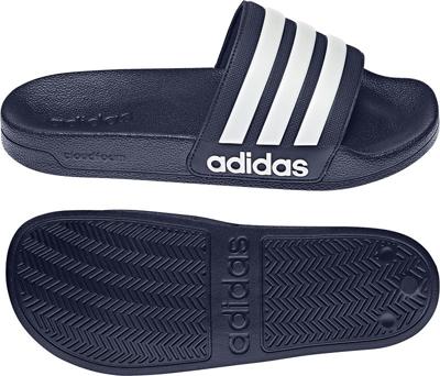adidas Adilette Shower Slippers Donkerblauw Wit adidas Adilette Shower Slippers Donkerblauw Wit