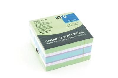 Info Notes IN-5654-62 75x75mm Assorti Brilliant Blok A 450 Vel Info Notes IN-5654-62 75x75mm Assorti Brilliant Blok A 450 Vel
