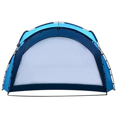 VidaXL Partytent met led en 4 zijwanden 3,6x3,6x2,3 m blauw - thumbnail