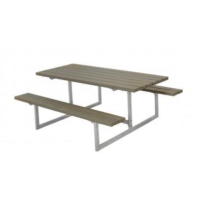 Picknicktafel Hout en Staal Basic Grijs Bruin