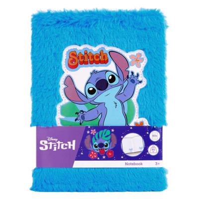 Canenco Stitch pluche notitieboek lichtblauw