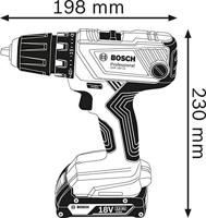 Bosch Professional 06019H1008 06019H1008 Accu-schroefboormachine 18 V Li-ion Incl. 2 accus, Incl. lader - thumbnail