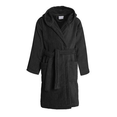 Capuchon kinderbadjas Seahorse-zwart-110/116