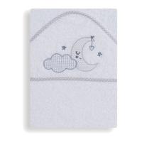 Interbaby badcape Maan junior 100 cm katoen - thumbnail