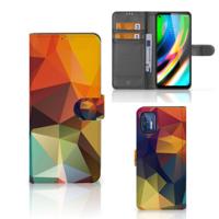 Motorola Moto G9 Plus | Book Case | Polygon Color - thumbnail