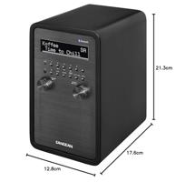 Sangean DDR-60 Radio DAB+, DAB, VHF (FM) AUX, Bluetooth, NFC Incl. afstandsbediening, Wekfunctie Zwart - thumbnail