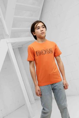 Hugo Boss 3D Logo T-Shirt Kids Oranje - Maat 11/12 jaar - Kleur: Oranje | Soccerfanshop Hugo Boss 3D Logo T-Shirt Kids Oranje - Maat 11/12 jaar - Kleur: Oranje | Soccerfanshop