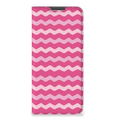 OPPO A54 5G | A74 5G | A93 5G | Hoesje met Magneet | Waves Pink