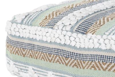 Kussen DKD Home Decor Voor op de grond Zwart Strepen 60 x 60 x 25 cm