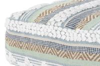 Kussen DKD Home Decor Voor op de grond Wit Grijs Vierkant Boho 60 x 60 x 25 cm - thumbnail