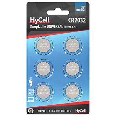 HyCell Knoopcel CR2032 3 V 6 stuk(s) 200 mAh Lithium CR2032