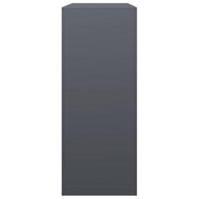 VidaXL Haardhoutrek 100x40x100 cm staal antracietkleurig