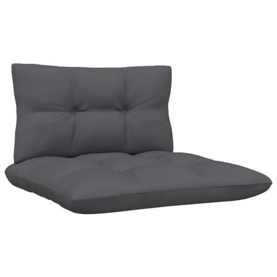 13-delige Loungeset met antracietkleurige kussens grenenhout - thumbnail