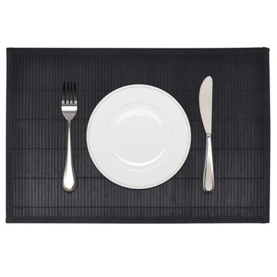 VidaXL 6 placemats bamboe 30 x 45 cm zwart