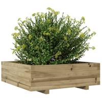 VidaXL Plantenbak 80x80x26,5 cm geïmpregneerd grenenhout - thumbnail