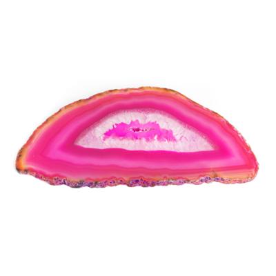 Schijf Roze Agaat Ovaal Middel (6 - 8 cm)