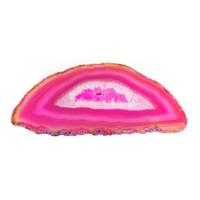 Schijf Roze Agaat Ovaal Middel (6 - 8 cm) - thumbnail