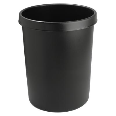 Helit the german H6106295 Prullenbak 45 l (Ø x h) 39 cm x 48 cm Polyethyleen Zwart 1 stuk(s)