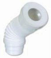 Flexibele uittrekbare closetaansluitstuk 110/103 wit Aqua Splash - thumbnail