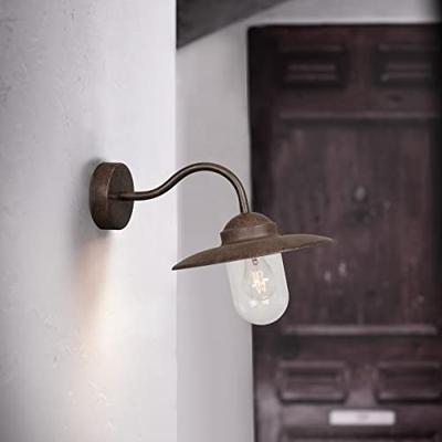 Voordeur verlichting roest Nordlux &apos;Luxembourg&apos; wandlamp E27 fitting