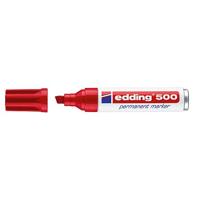 Permanente markeerstift Edding 500 Rood (10 Stuks) - thumbnail