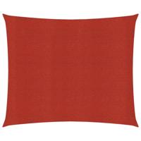 VidaXL Zonnezeil 160 g/m² 2,5x2,5 m hdpe rood - thumbnail