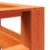 Boekenkast Hoofdeinde L-vormig 200 cm grenenhout wasbruin - thumbnail