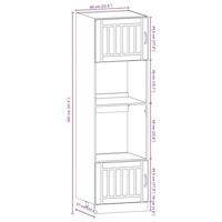 7-delige Keukenkastenset Kalmar bewerkt hout wit - thumbnail