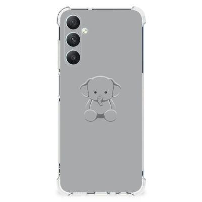 Samsung Galaxy A05s Stevig | Bumper Hoesje | Grijs Baby Olifant Samsung Galaxy A05s Stevig | Bumper Hoesje | Grijs Baby Olifant