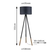 Paulmann Neordic Rurik 79633 Staande lamp LED E27 20 W Grijs, Hout - thumbnail