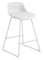 Bendt Barkruk 'Pelle' Kunststof, kleur Wit (zithoogte 66cm) - thumbnail